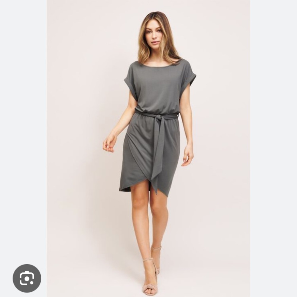 Hailey Boatneck Dress Dynamite, green, size small